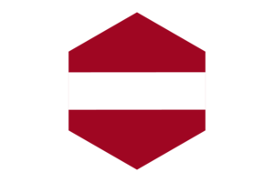 拉脱维亚国旗六边形