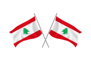 黎巴嫩挥舞友谊旗帜