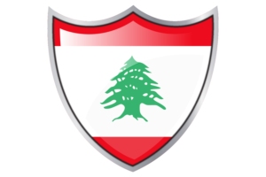 盾牌与黎巴嫩国旗