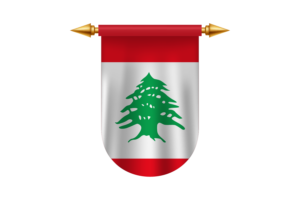 黎巴嫩国旗矢量图像