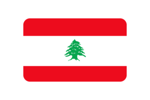 黎巴嫩国旗三角形圆形