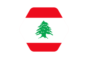 黎巴嫩国旗矢量插图