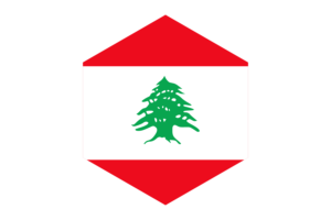 黎巴嫩国旗六边形