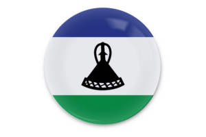莱索托国旗矢量艺术