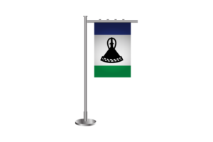 3d 莱索托站立旗