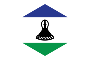 莱索托国旗六边形