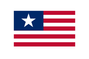 利比里亚国旗三角形矢量插图