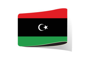 利比亚国旗插图剪贴画