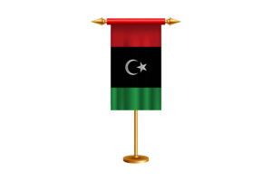 利比亚礼仪旗帜矢量免费