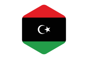 利比亚国旗圆形六边形