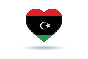 利比亚旗帜心形
