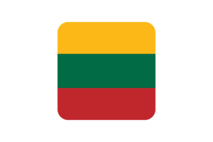 立陶宛国旗方形圆形