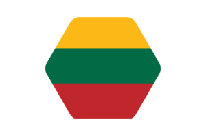 立陶宛国旗矢量插图