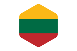 立陶宛国旗圆形六边形