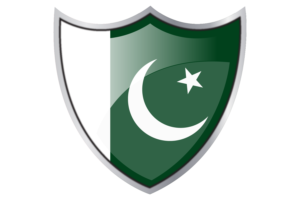 盾牌与巴基斯坦国旗