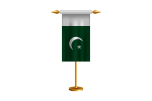 巴基斯坦礼仪旗帜矢量免费