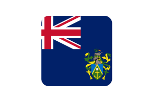 皮特凯恩群岛旗帜方形圆形