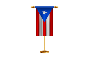 波多黎各礼仪旗帜矢量免费