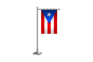 3d 波多黎各站立旗