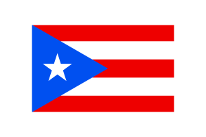 波多黎各旗帜矢量插图