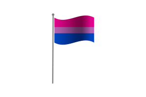 挥舞着双性恋的旗帜