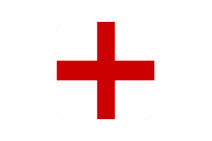 英格兰旗帜方形圆形