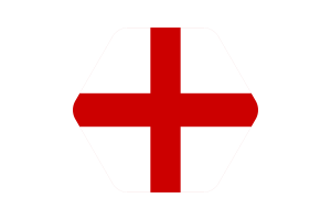 英格兰旗帜矢量插图