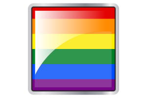 同性恋骄傲旗帜广场图标