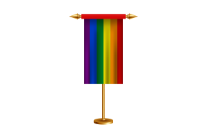 同性恋骄傲礼仪旗帜矢量免费