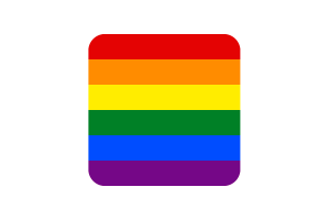 同性恋骄傲旗帜方形圆形