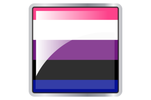 性别流体标志方块图标