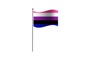 挥舞着性别流体的旗帜