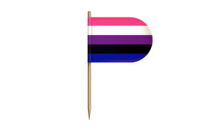 性别流体标志桌旗