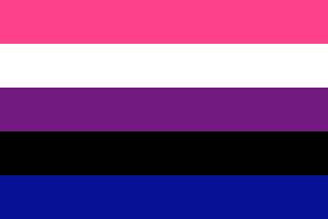 性别流体的旗帜
