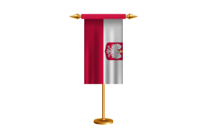 波兰礼仪旗帜矢量免费