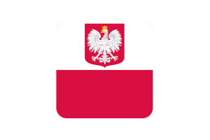 波兰国旗方形圆形