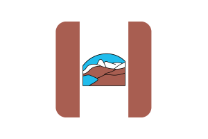 格里斯峡湾旗方形圆形