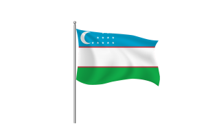 乌兹别克斯坦国旗剪贴画