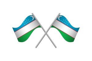 乌兹别克斯坦国旗矢量免费