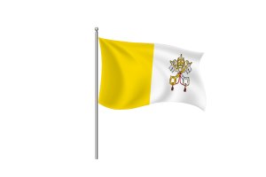 梵蒂冈国旗剪贴画