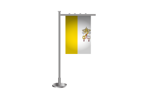 3d 梵蒂冈站立旗