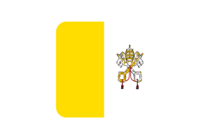 梵蒂冈国旗方形圆形