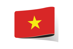 越南旗插图剪贴画