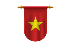 越南国旗标志矢量图像