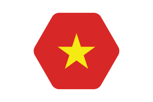 越南旗矢量插图