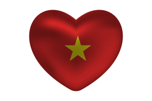 爱越南心形