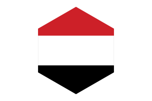 也门国旗六边形