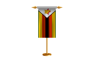 津巴布韦礼仪旗帜矢量免费