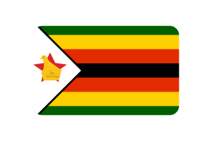 津巴布韦国旗三角形圆形