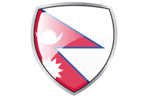 尼泊尔国旗库什纹章盾牌